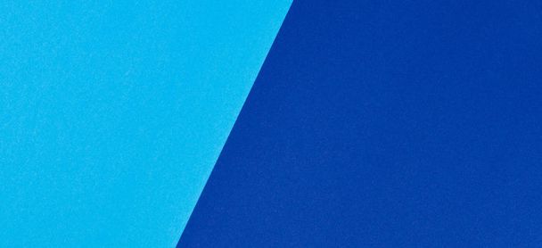 Two tone of blue colored paper background - Foto, Imagen
