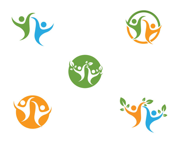 Healthy Life Logo template - Vektor, kép
