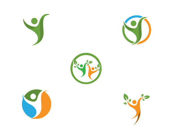 Healthy Life Logo template - Vektör, Görsel