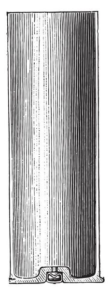Cartucho de metal (fabricación), ilustración grabada vintage. Enciclopedia industrial E.-O. Lami - 1875
 - Vector, Imagen