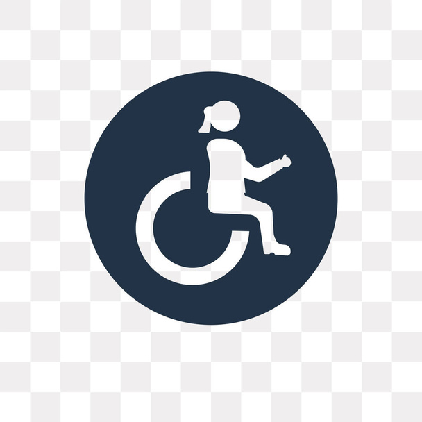 ícone vetor Handicap isolado em fundo transparente, conceito de transparência Handicap pode ser usado na web e móvel
 - Vetor, Imagem