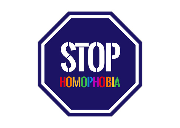Stop Homophobie signe
 - Vecteur, image