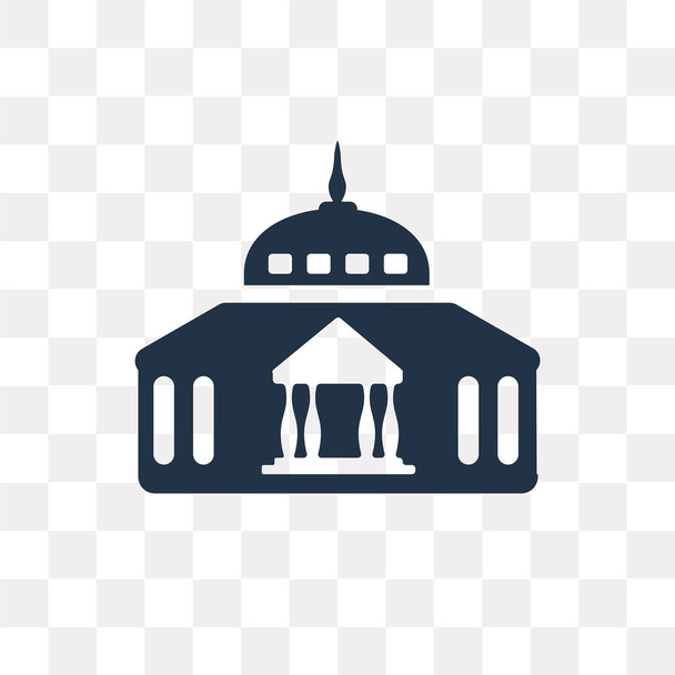 Goverment Building vector icon isolated on transparent background, Goverment Building transparency concept can be used web and mobile - Vector, Image