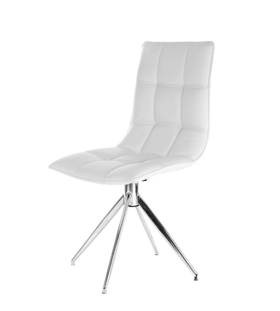 Comfortable chair on white background. Interior element - Fotoğraf, Görsel