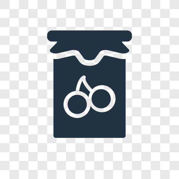 Icono de vector de mermelada aislado sobre fondo transparente, concepto de logotipo de transparencia Jam
 - Vector, imagen
