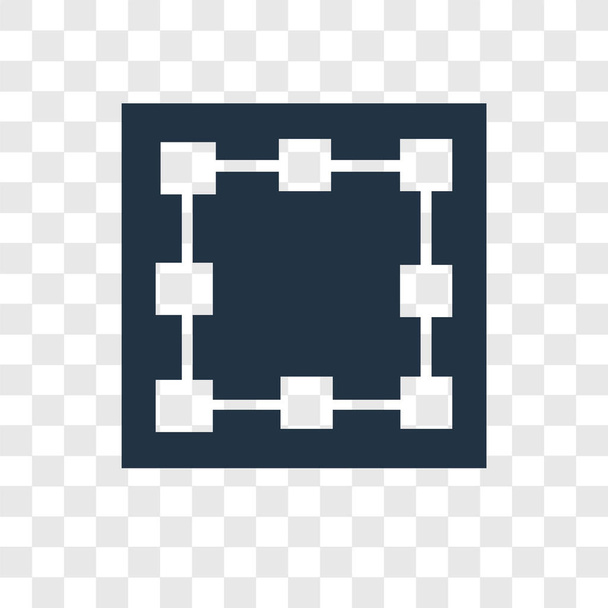 Icono de vector de caja de enlace aislado sobre fondo transparente, concepto de logotipo de transparencia de caja de enlace
 - Vector, imagen