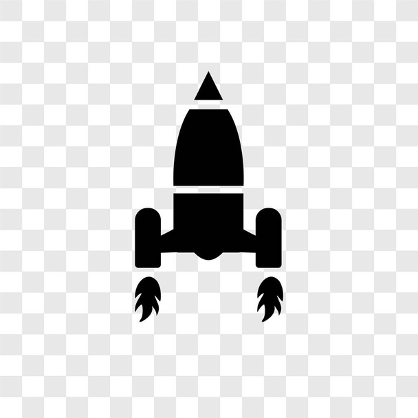 Lancement de l'icône vectorielle Shuttle isolée sur fond transparent, Lancement du concept de logo de transparence Shuttle
 - Vecteur, image