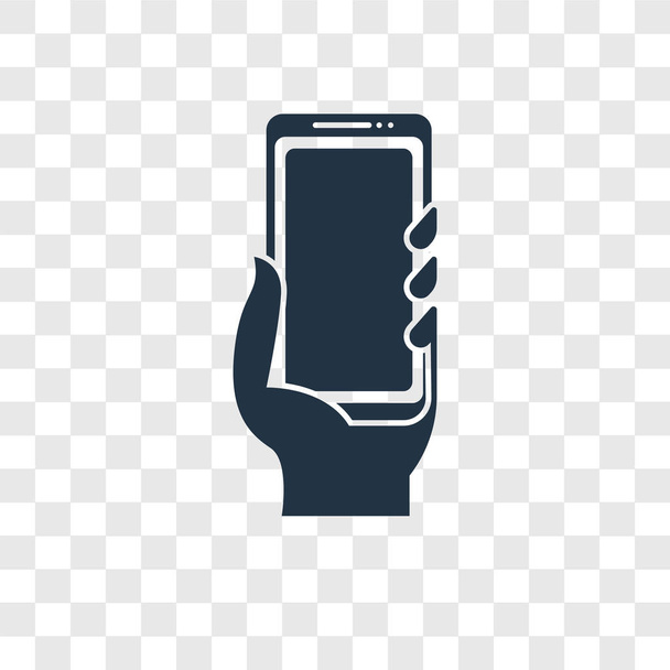 Icono de vector de Smartphone aislado sobre fondo transparente, concepto de logotipo de transparencia de Smartphone
 - Vector, Imagen
