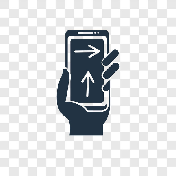 Smartphone-Vektor-Symbol isoliert auf transparentem Hintergrund, Smartphone-Transparenz-Logo-Konzept - Vektor, Bild