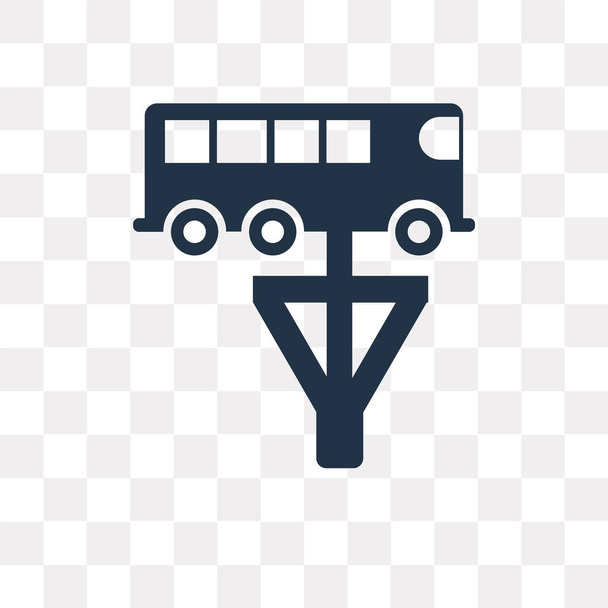 Naprawy autobusów wektor ikona na białym tle na przezroczystym tle, naprawy autobusów przejrzystość koncepcji mogą być używane sieci web i mobile - Wektor, obraz