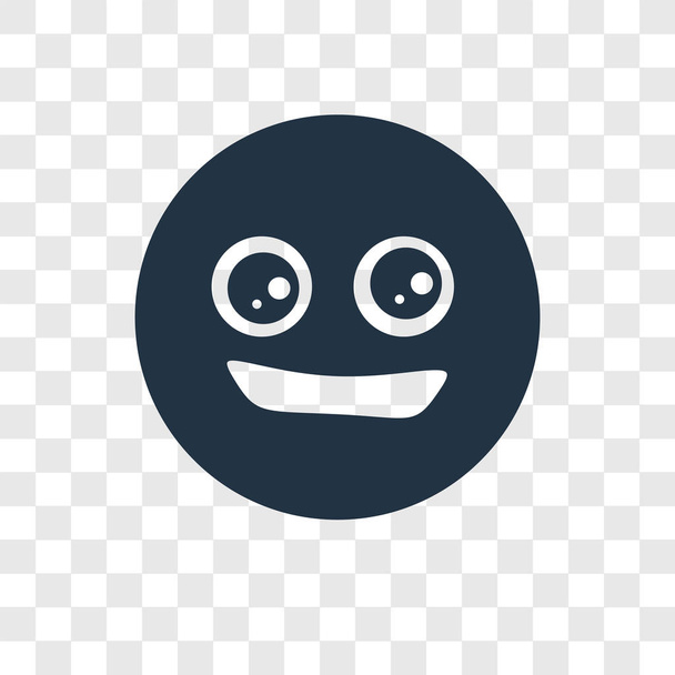 Icona vettoriale felice isolata su sfondo trasparente, concetto logo Happy transparency
 - Vettoriali, immagini