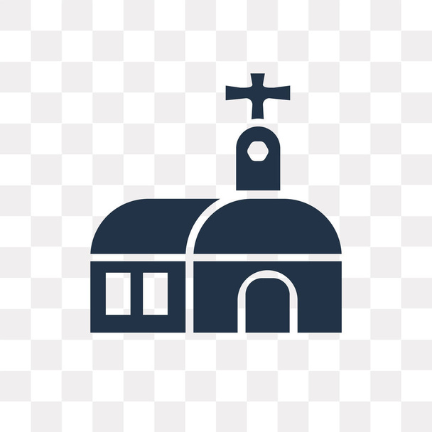 Monastery vector icon isolated on transparent background, Monastery transparency concept can be used web and mobile - Vector, Image