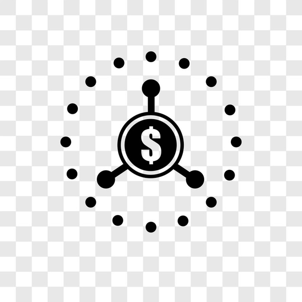 Εικονίδιο του φορέα crowdfunding απομονώνονται σε διαφανές φόντο, Crowdfunding διαφάνεια λογότυπο έννοια - Διάνυσμα, εικόνα