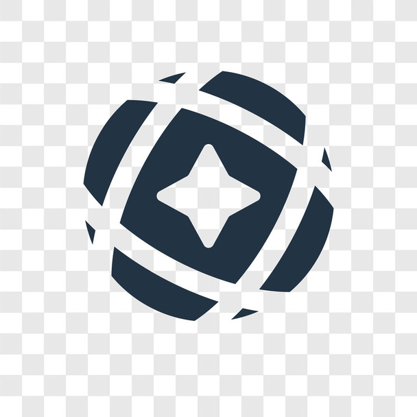 Bal vector pictogram geïsoleerd op transparante achtergrond, bal transparantie logo concept - Vector, afbeelding