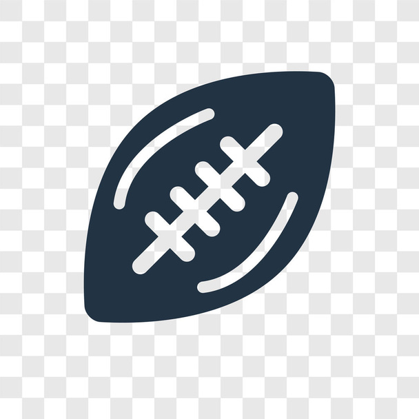 American Football vector icono aislado sobre fondo transparente, concepto de logotipo de transparencia de fútbol americano
 - Vector, imagen