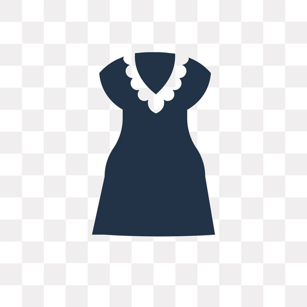 Kleid mit Schmetterlingsärmeln Vektor-Symbol isoliert auf transparentem Hintergrund, Kleid mit Schmetterlingsärmeln Transparenzkonzept kann Web-und mobile verwendet werden - Vektor, Bild