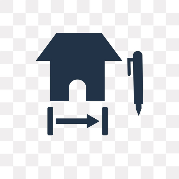 Векторный значок Плана дома изолирован на прозрачном фоне, концепция прозрачности Плана дома может быть использована веб и мобильный
 - Вектор,изображение