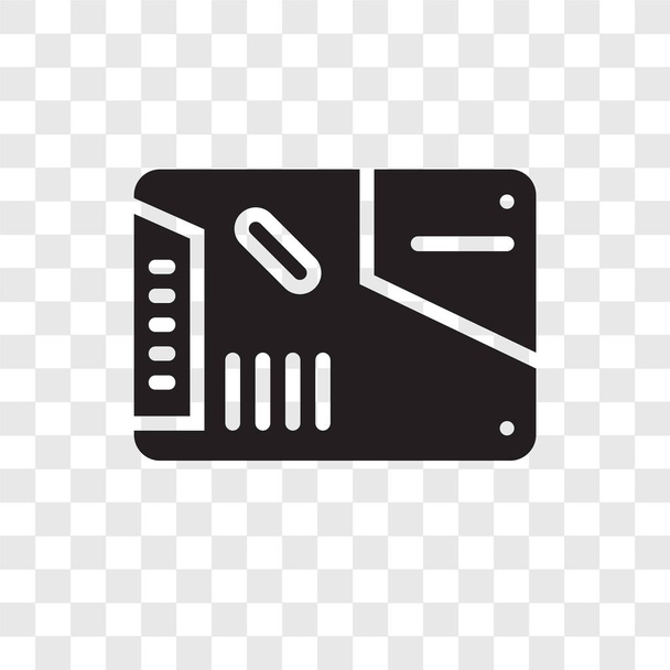 SSD ikona v módní design stylu. ikona SSD izolované na průhledné pozadí. SSD vektorové ikony jednoduché a moderní Béčko pro webové stránky, mobilní, logo, app, Ui. SSD ikonu vektorové ilustrace, Eps10. - Vektor, obrázek