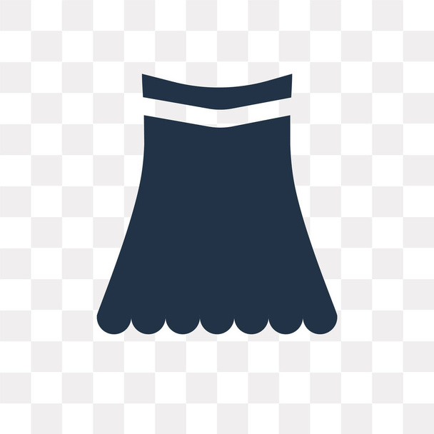 Izolované na průhledné pozadí, koncept transparentnosti sukně sukně vektorové ikony mohou být používané webové a mobilní - Vektor, obrázek