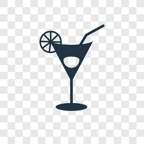 icône de cocktail dans un style design à la mode. icône de cocktail isolé sur fond transparent. icône vectorielle cocktail symbole plat simple et moderne pour le site Web, mobile, logo, application, interface utilisateur. illustration vectorielle icône cocktail, EPS10
. - Vecteur, image