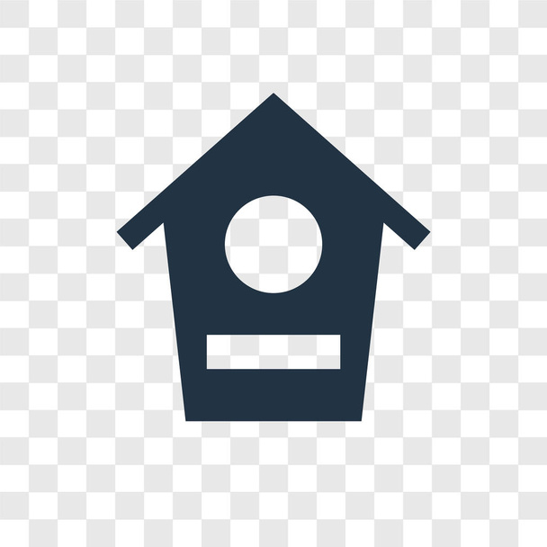 πουλί σπίτι εικονίδιο στην μοντέρνα στυλ σχεδιασμού. πουλί σπίτι εικονίδιο απομονώνονται σε διαφανές φόντο. πουλί σπίτι διάνυσμα εικονίδιο απλή και μοντέρνα επίπεδη σύμβολο για την ιστοσελίδα, λογότυπο, mobile app, Ui. πουλί σπίτι εικονίδιο διανυσματικά εικονογράφηση, Eps10. - Διάνυσμα, εικόνα