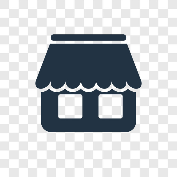 Shop ikonra, trendi design stílusban. Shop ikonra elszigetelt átlátszó háttér. Shop vektor ikon egyszerű és modern lapos szimbólum a webhely, a mobil, a logó, a app, Ui. Shop ikonra vektoros illusztráció, Eps10. - Vektor, kép