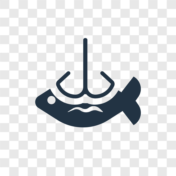 значок риболовлі в модному стилі дизайну. значок риболовлі ізольований на прозорому фоні. риболовля вектор значок простий і сучасний плоский символ для веб-сайту, мобільного, логотипу, додатка, інтернету. значок риболовлі Векторні ілюстрації, EPS10
. - Вектор, зображення
