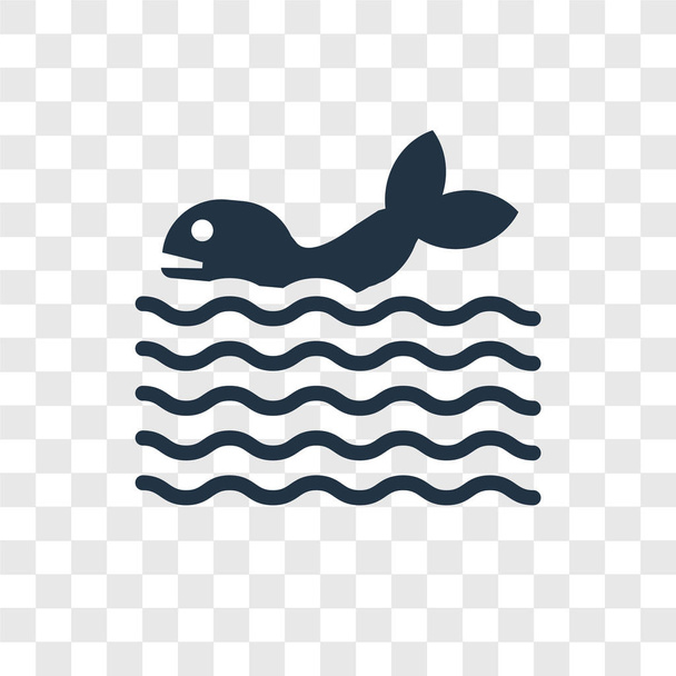 ícone de baleia no estilo de design moderno. ícone de baleia isolado em fundo transparente. ícone vetorial baleia simples e moderno símbolo plano para web site, celular, logotipo, app, UI. ilustração do vetor ícone de baleia, EPS10
. - Vetor, Imagem
