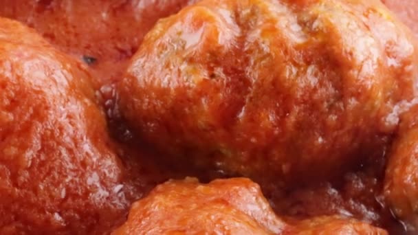 Meatballs with the sauce - Footage, Video