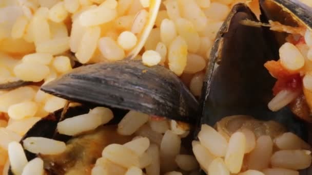 Ryż z owocami morza Bio - Materiał filmowy, wideo