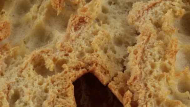 Friselle ξηρό ψωμί - Πλάνα, βίντεο