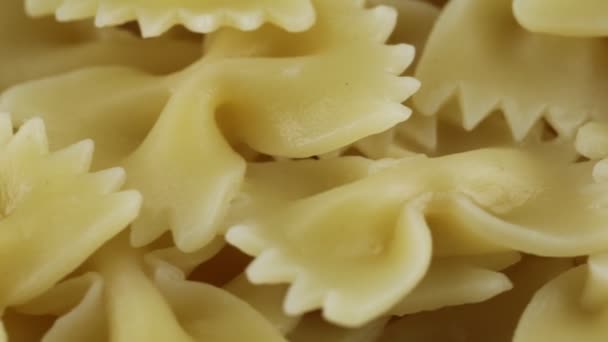 Pasta in the shape of butterflies - Footage, Video