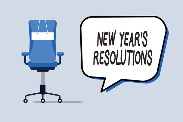 Texto de escritura de palabras Año Nuevo s es Resoluciones. Concepto de negocio para la lista de deseos Lista de cosas para lograr o mejorar
 - Foto, Imagen