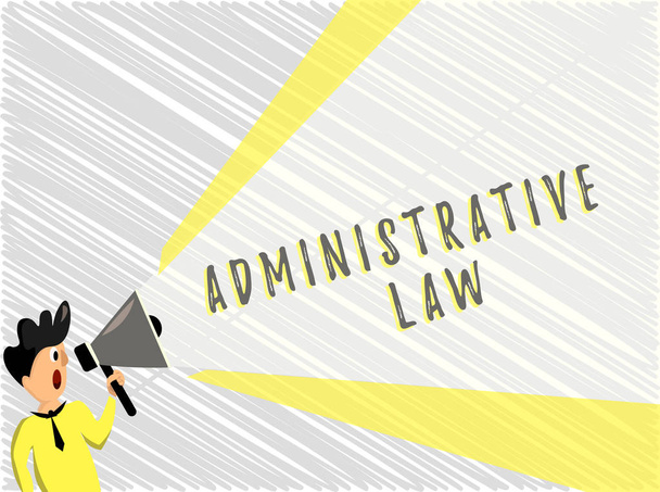Kelime yazma İdari Hukuk. Bir hükümet tarafından oluşturulan yönetmelik düzenlemeleri için iş kavramı - Fotoğraf, Görsel