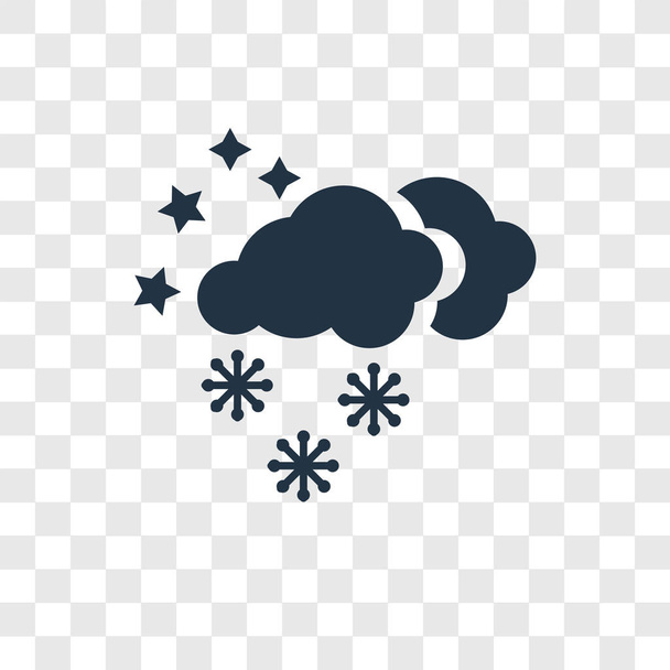 snow icon in trendy design style. snow icon isolated on transparent background. snow vector icon simple and modern flat symbol for web site, mobile, logo, app, UI. snow icon vector illustration, EPS10. - Vector, Image