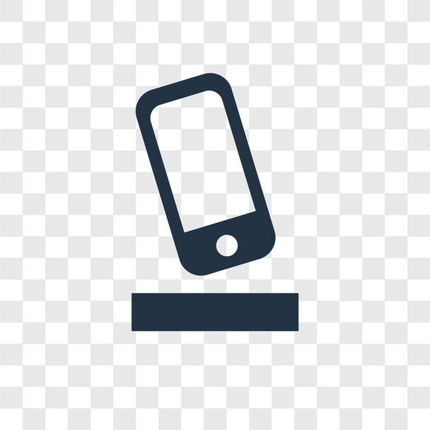 トレンディなデザイン スタイルのスマート フォン アイコン。スマート フォンのアイコンが透明な背景に分離されました。スマート フォンの web サイト、携帯、ロゴ、アプリ、ベクトル アイコン シンプルでモダンなフラット記号 Ui。スマート フォンのアイコン ベクトル図、Eps10. - ベクター画像
