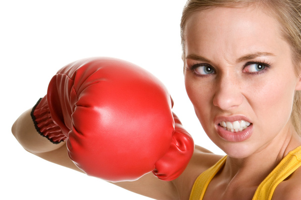 Boxing sportswoman - Foto, afbeelding