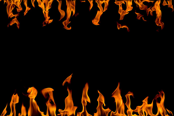 Fire flame abstract, isolated - Photo, image