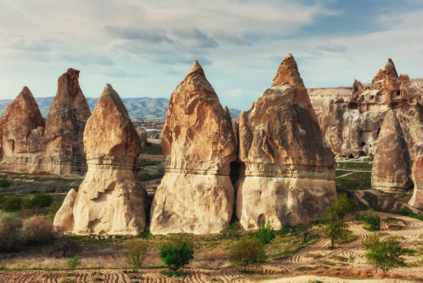 cave city in Cappadocia. Beauty world Turkey - Photo, image