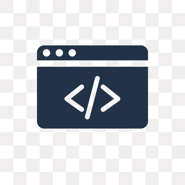 Icono de vector de código limpio aislado en fondo transparente, concepto de transparencia de código limpio se puede utilizar web y móvil
 - Vector, Imagen