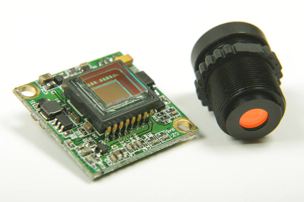 Sensor de câmera de sinal analógico close-up de drone primeira câmera vista jogador
 - Foto, Imagem