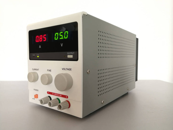 Precise variable voltage and current power supply used in prototyping and engineering - Photo, Image