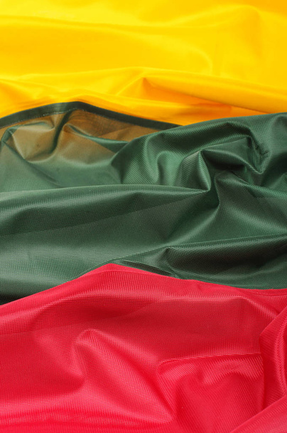 The flag of Lithuania: green, yellow, red - Photo, Image