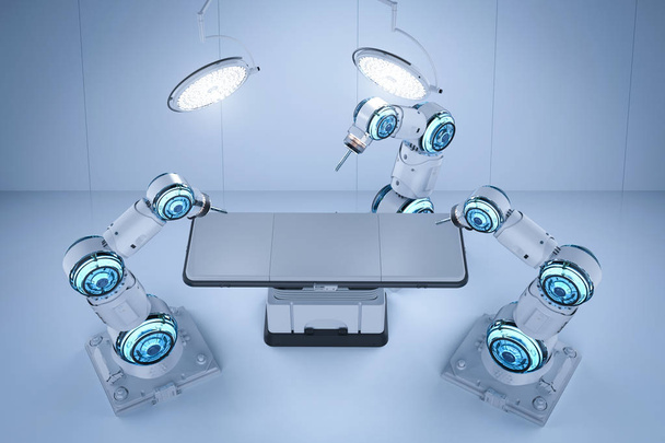 3d rendering cirugía brazo robótico en quirófano
 - Foto, Imagen