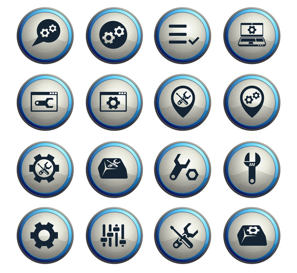 Set de iconos de configuración
 - Vector, Imagen