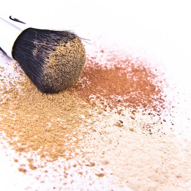 Makeup brush and powder - Photo, Image