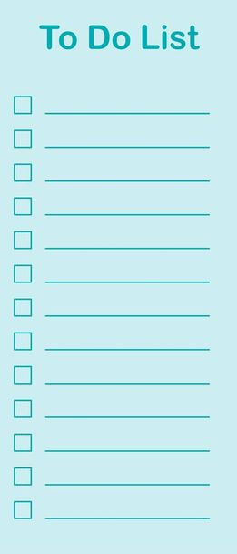 To do list in flat style. Schedule template for school, office and time management. Vector illustration - Vector, Image