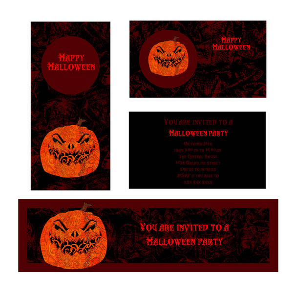 Halloween design template. Place for your text. - Vector, Image
