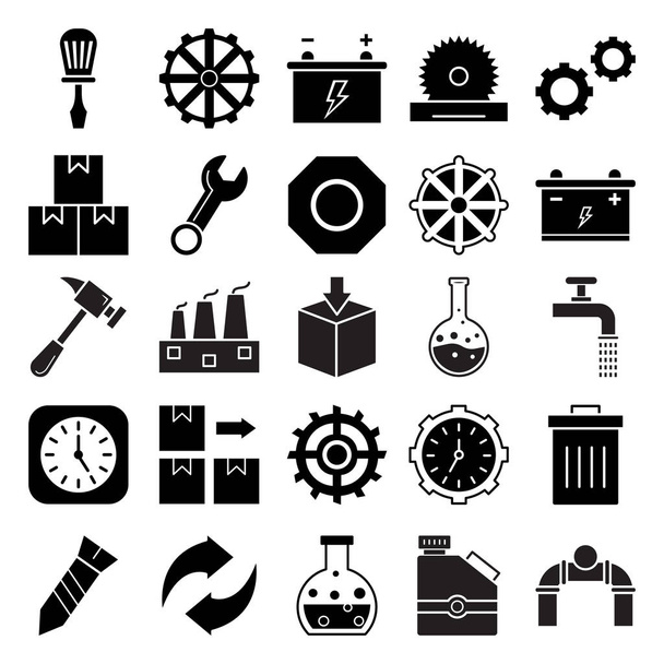 Industrial Isolated Vector Icons that can be easily modified or edit - Vector, Image