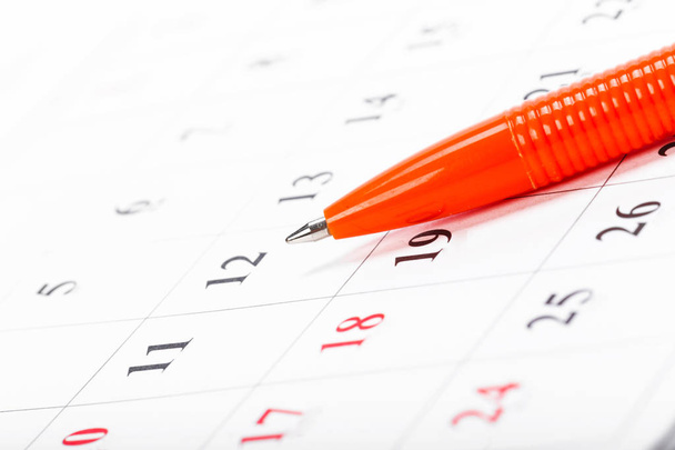 Check out the dates in a business calendar concept - 写真・画像